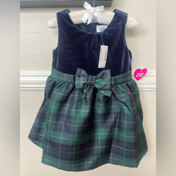 The Children's Place Other - The Children's Place festive dress, size 3T, color: navy, hunter green